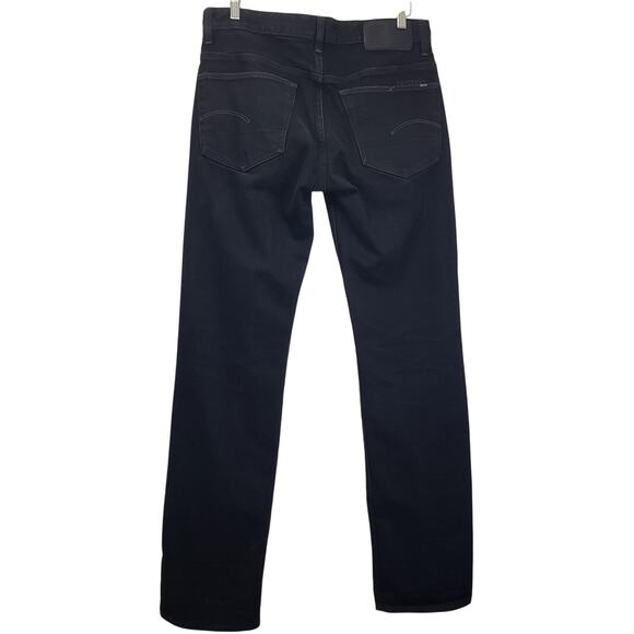 G-STAR RAW 3301 Loose Jeans Slim Straight Leg Black Dark Wash Men's **Size 34W** - Picture 10 of 16
